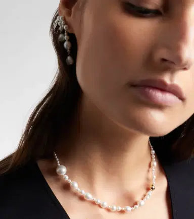 Sophie Bille Brahe Peggy 14kt gold necklace with freshwater pearls | Thumbnail 2 Sophie Bille Brahe Peggy 14kt gold necklace with freshwater pearls | Thumbnail 2