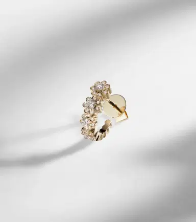 Sophie Bille Brahe Petite Boucle De Fleurs 18kt gold earrings with diamonds | Thumbnail 5 Sophie Bille Brahe Petite Boucle De Fleurs 18kt gold earrings with diamonds | Thumbnail 5