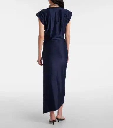 Rabanne Draped jersey midi dress | Thumbnail 2