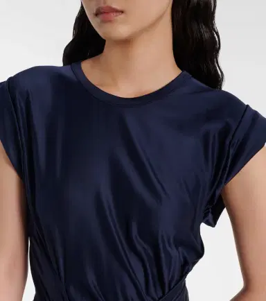 Rabanne Draped jersey midi dress | Thumbnail 5