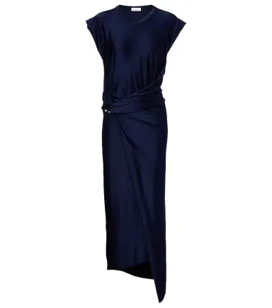 Rabanne Draped jersey midi dress | Thumbnail 1