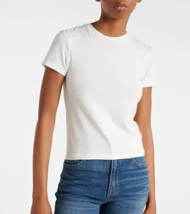 Slvrlake Fitted cotton-blend T-shirt | Thumbnail 3