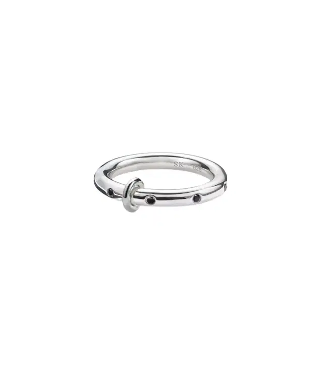 Spinelli Kilcollin Ovio sterling silver ring with diamonds