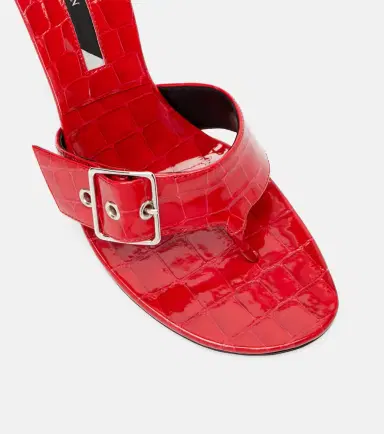 CHRISTEN Helix 95 patent leather thong sandals | Thumbnail 2