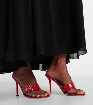 CHRISTEN Helix 95 patent leather thong sandals | Thumbnail 6