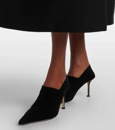 CHRISTEN Helix Stretch 75 suede pumps | Thumbnail 6