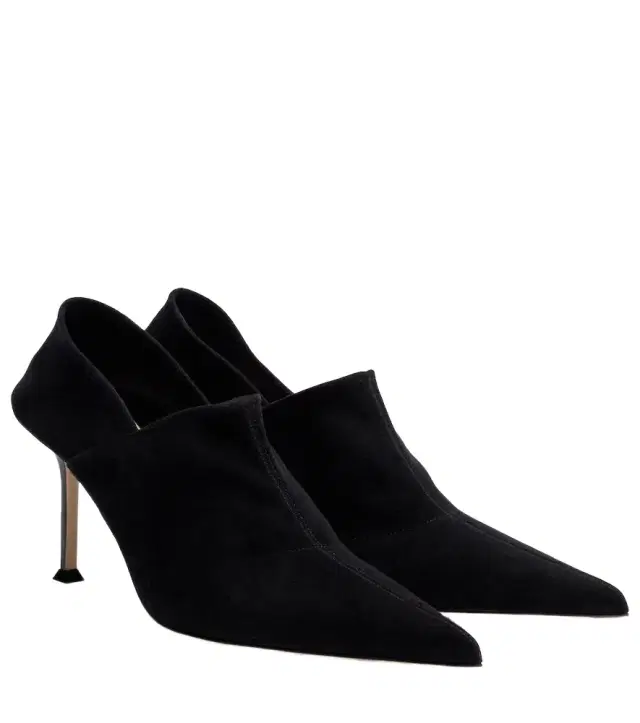 Helix Stretch 75 suede pumps