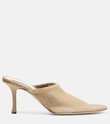 CHRISTEN Elipse 75 calf hair mules | Thumbnail 4