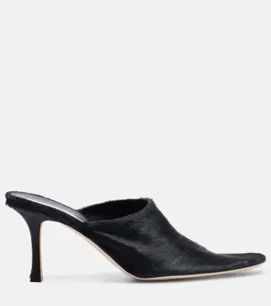 CHRISTEN Elipse 75 calf hair mules | Thumbnail 2