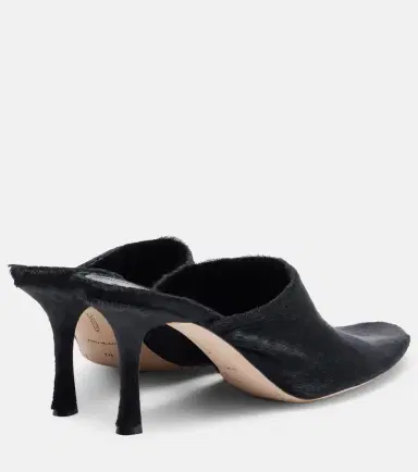 CHRISTEN Elipse 75 calf hair mules | Thumbnail 5