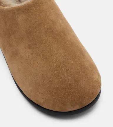 CHRISTEN Big Bootie shearling-trimmed suede slip-on shoes | Thumbnail 2 CHRISTEN Big Bootie shearling-trimmed suede slip-on shoes | Thumbnail 2