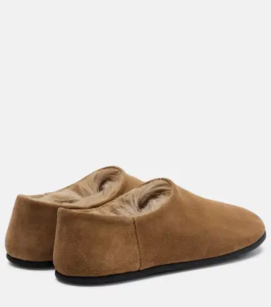 CHRISTEN Big Bootie shearling-trimmed suede slip-on shoes | Thumbnail 3 CHRISTEN Big Bootie shearling-trimmed suede slip-on shoes | Thumbnail 3