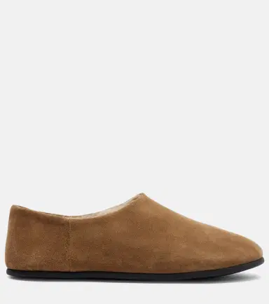CHRISTEN Big Bootie shearling-trimmed suede slip-on shoes | Thumbnail 4 CHRISTEN Big Bootie shearling-trimmed suede slip-on shoes | Thumbnail 4