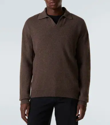 The Row Leach cashmere polo sweater | Thumbnail 2