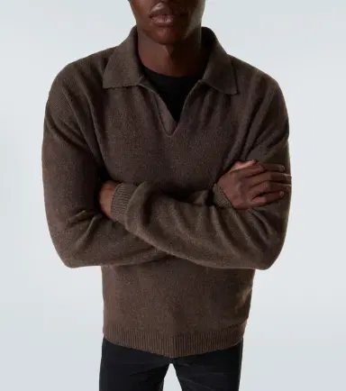 The Row Leach cashmere polo sweater | Thumbnail 6
