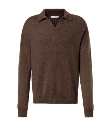 The Row Leach cashmere polo sweater | Thumbnail 1