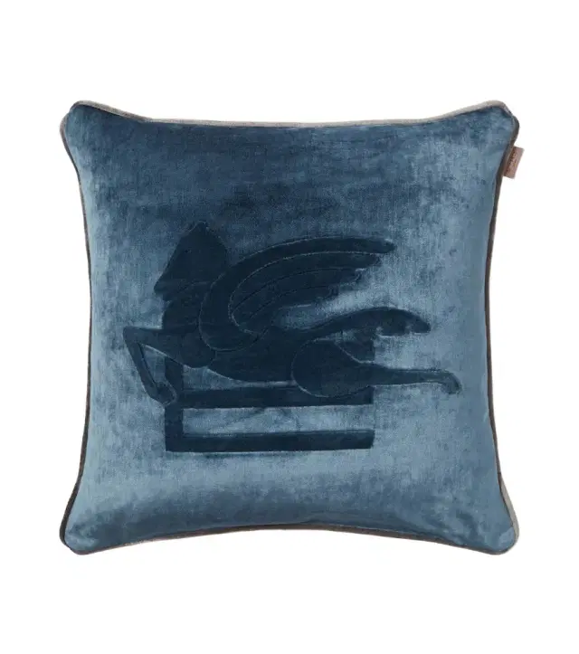 Etro New Pegaso embroidered cushion