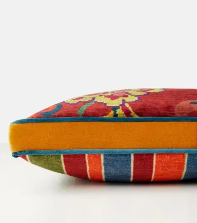 Etro Nimphea floral velvet cushion | Thumbnail 3