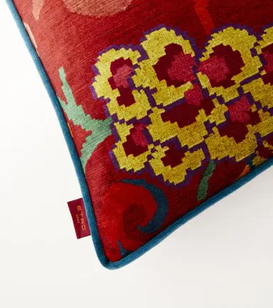 Etro Nimphea floral velvet cushion | Thumbnail 4