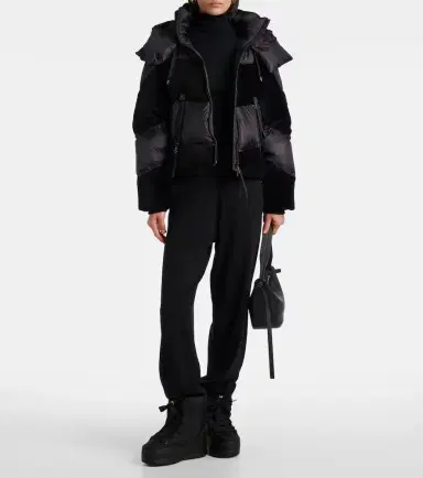 Bogner Cathy velvet-trimmed down jacket | Thumbnail 5