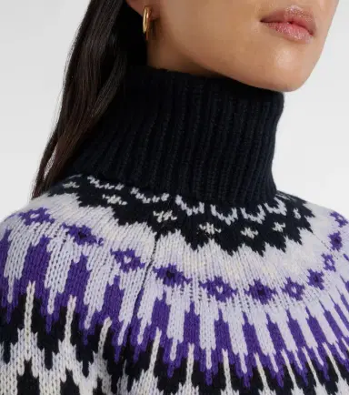 Bogner Ingrid jacquard cashmere turtleneck sweater | Thumbnail 3