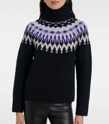 Bogner Ingrid jacquard cashmere turtleneck sweater | Thumbnail 6