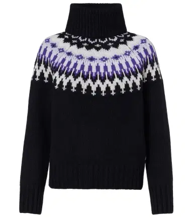 Bogner Ingrid jacquard cashmere turtleneck sweater | Thumbnail 1
