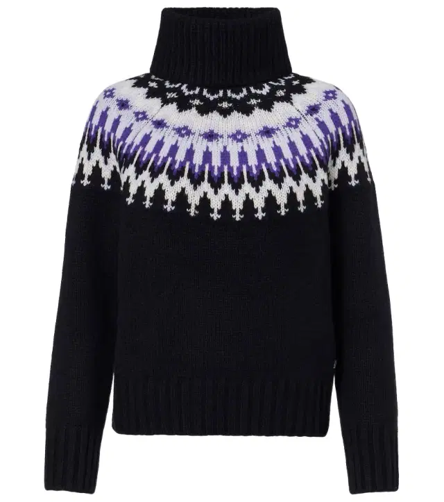 Bogner Ingrid jacquard cashmere turtleneck sweater
