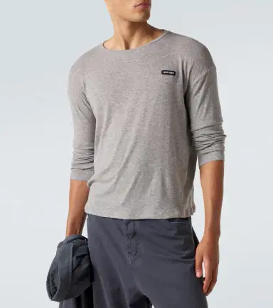 Miu Miu Logo cotton jersey T-shirt | Thumbnail 3