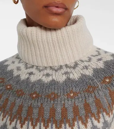 Bogner Ingrid jacquard cashmere turtleneck sweater | Thumbnail 2