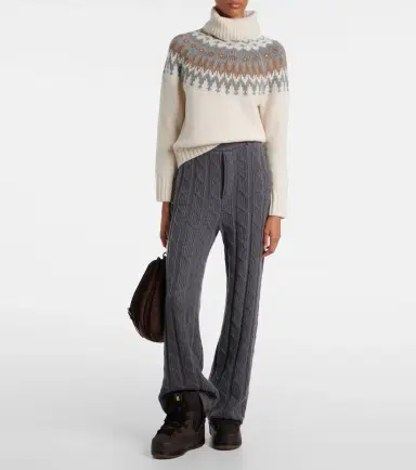 Bogner Ingrid jacquard cashmere turtleneck sweater | Thumbnail 3