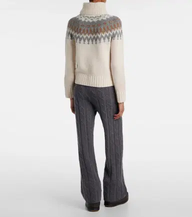 Bogner Ingrid jacquard cashmere turtleneck sweater | Thumbnail 4