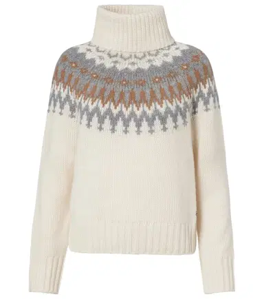 Bogner Ingrid jacquard cashmere turtleneck sweater | Thumbnail 1