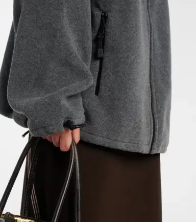 Miu Miu Logo oversized fleece sweatshirt | Thumbnail 2 Miu Miu Logo oversized fleece sweatshirt | Thumbnail 2