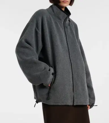 Miu Miu Logo oversized fleece sweatshirt | Thumbnail 3 Miu Miu Logo oversized fleece sweatshirt | Thumbnail 3