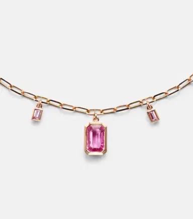 SHAY JEWELRY 18kt rose gold choker with sapphires | Thumbnail 3