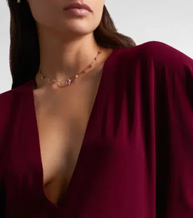SHAY JEWELRY 18kt rose gold choker with sapphires | Thumbnail 5