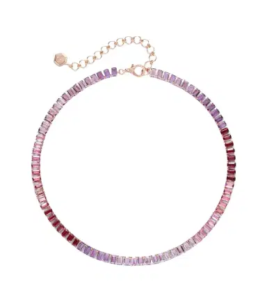 SHAY JEWELRY Ombre Eternity 18kt rose gold necklace with sapphires | Thumbnail 1