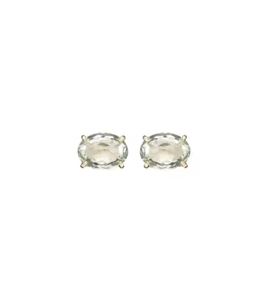 Shay Jewelry 18kt gold earrings with amethyst and diamonds | Thumbnail 1