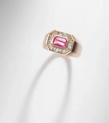 SHAY JEWELRY Championship 18kt rose gold ring with sapphire and diamonds | Thumbnail 5 SHAY JEWELRY Championship 18kt rose gold ring with sapphire and diamonds | Thumbnail 5