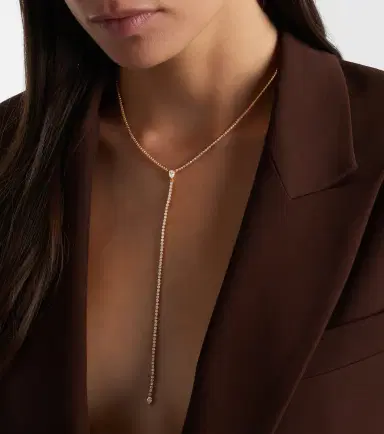 SHAY JEWELRY Thread Y 18kt gold lariat necklace with diamonds | Thumbnail 4 SHAY JEWELRY Thread Y 18kt gold lariat necklace with diamonds | Thumbnail 4