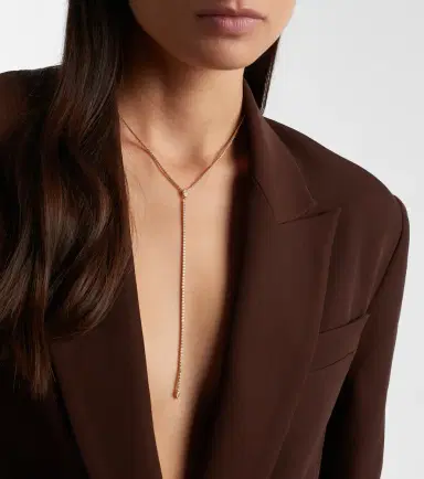 SHAY JEWELRY Thread Y 18kt gold lariat necklace with diamonds | Thumbnail 5 SHAY JEWELRY Thread Y 18kt gold lariat necklace with diamonds | Thumbnail 5