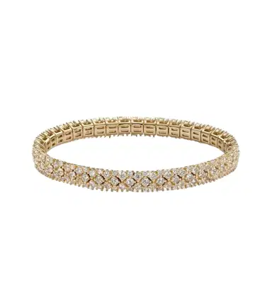 SHAY JEWELRY Stretch 18kt gold bracelet with diamonds | Thumbnail 1