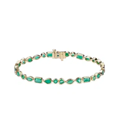 SHAY JEWELRY 18kt gold tennis bracelet with emeralds | Thumbnail 1