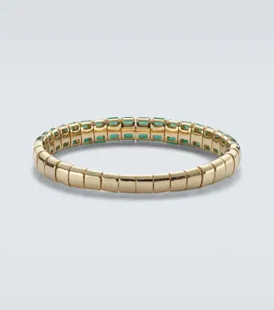 SHAY JEWELRY 18kt gold bracelet with emeralds | Thumbnail 3