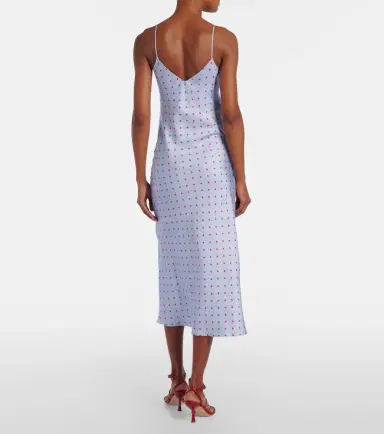Rodarte Floral-appliqué printed silk slip dress | Thumbnail 2