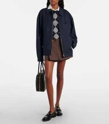 Miu Miu Mohair and wool blouson jacket | Thumbnail 3 Miu Miu Mohair and wool blouson jacket | Thumbnail 3