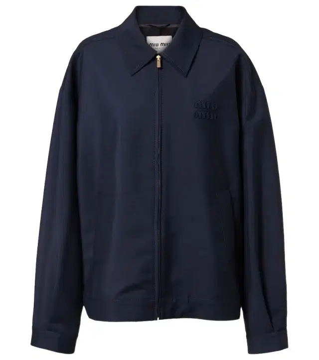 Mohair and wool blouson jacket