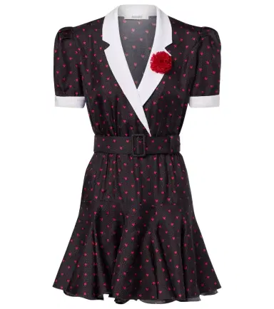 Rodarte Printed silk twill minidress | Thumbnail 1 Rodarte Printed silk twill minidress | Thumbnail 1