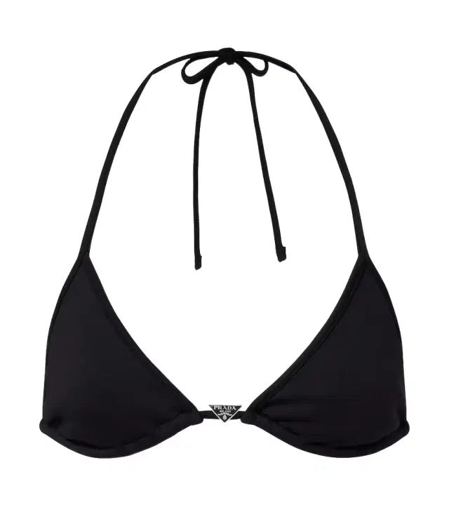 Prada Logo triangle bikini top